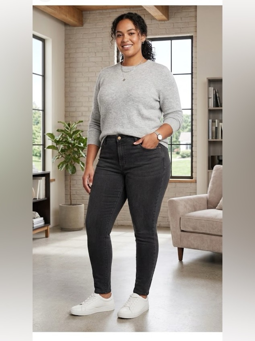 Old Navy Charcoal Denim Pants